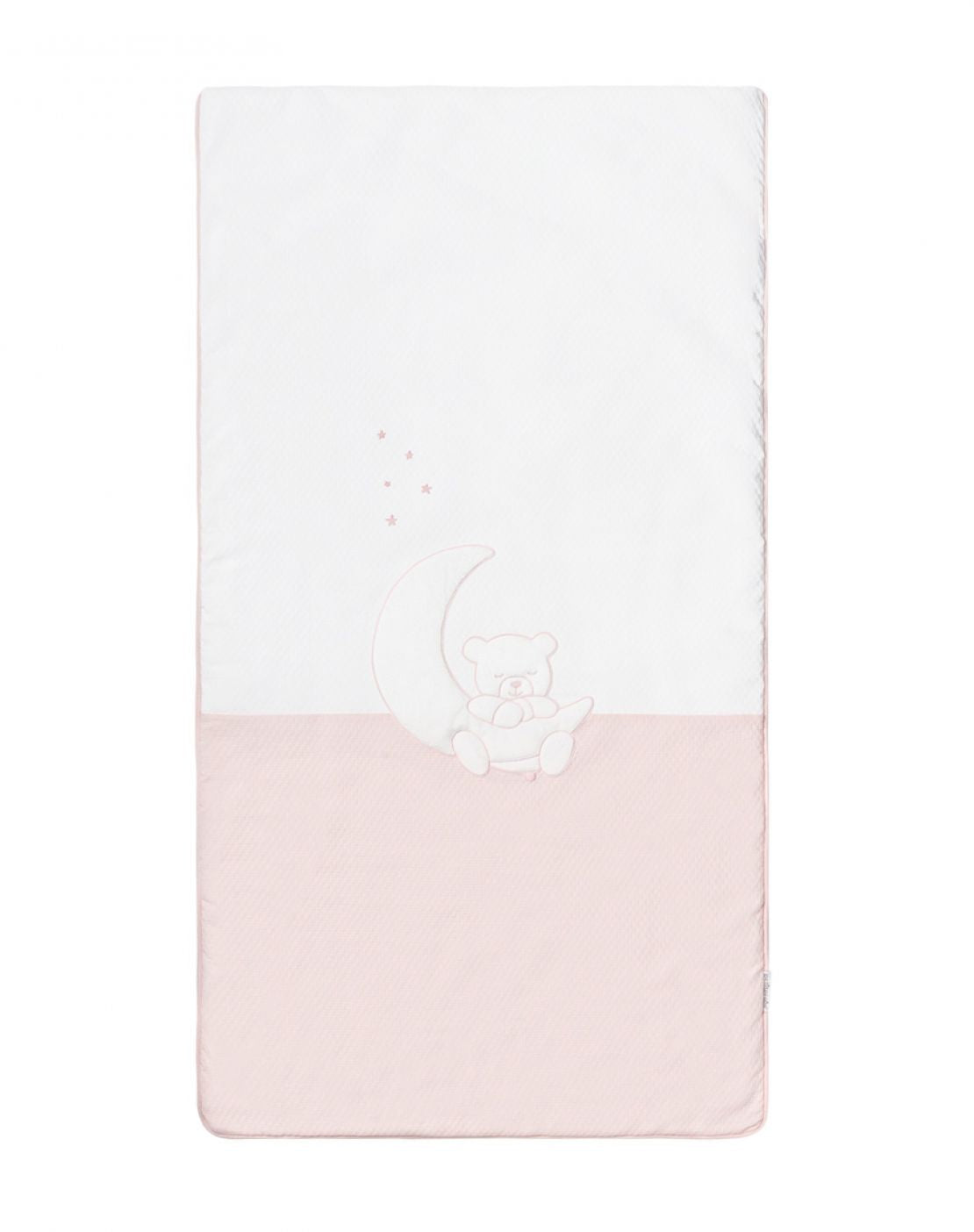 Colcha + protector cuna - TEDDY ROSA