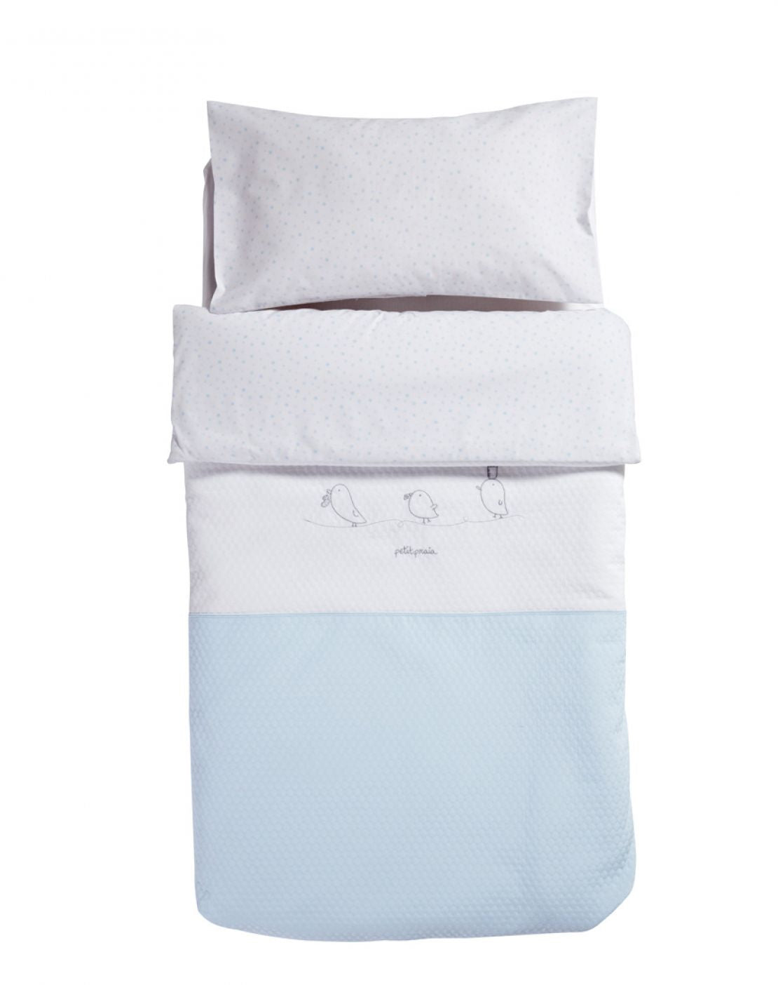 Funda nórdica cuna - PIU PIU AZUL
