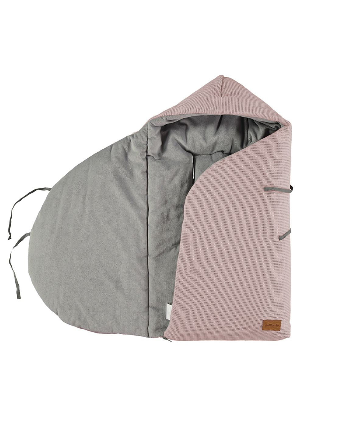 Saco capazo MOON - WAFFLE ROSA