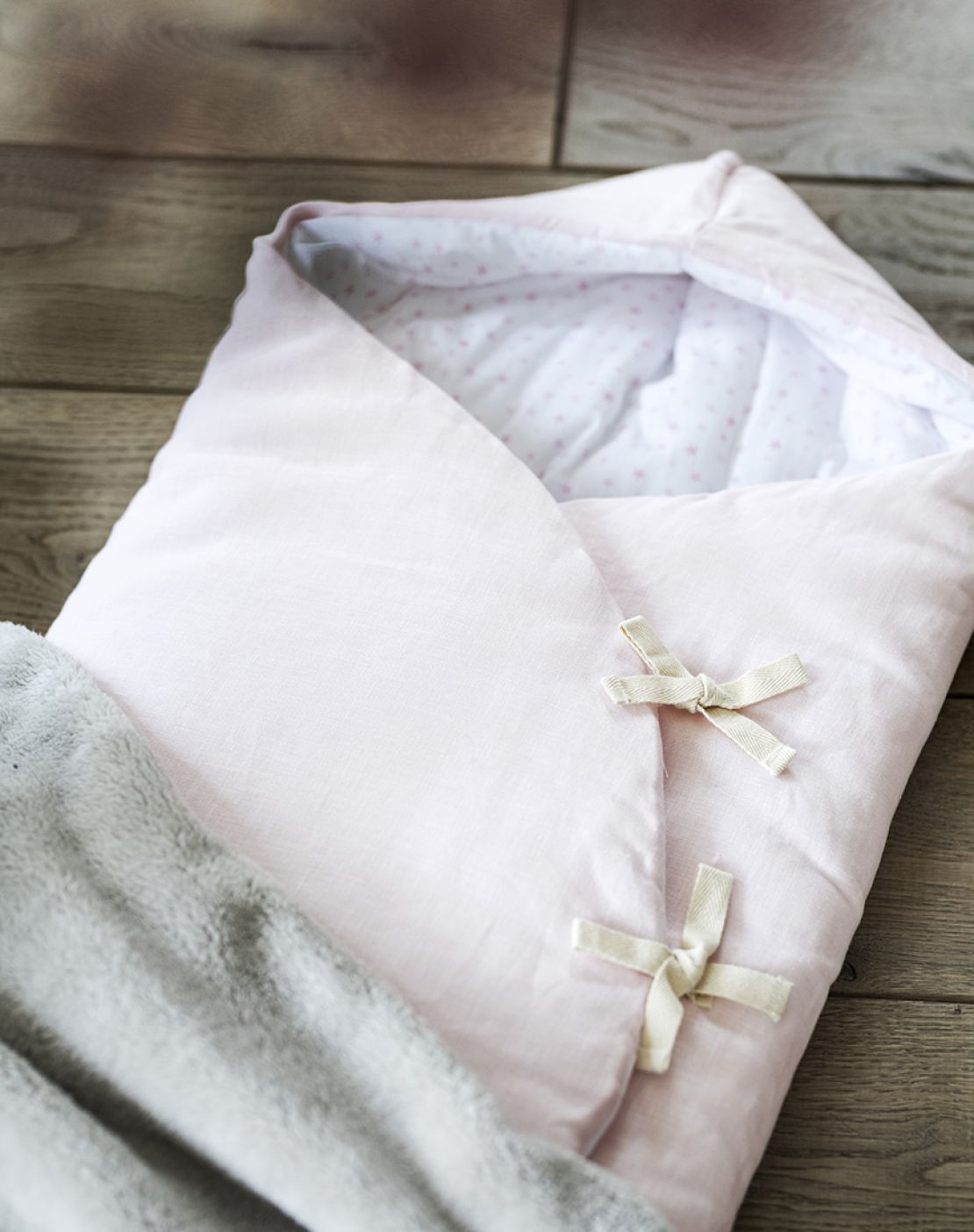 Saco capazo MOON<br>LINO ROSA