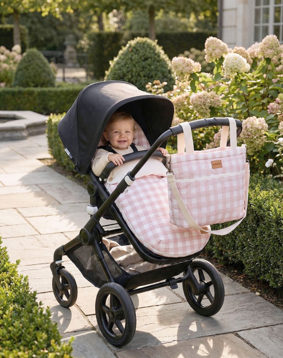 PARK footmuff<br>CHECKS PINK