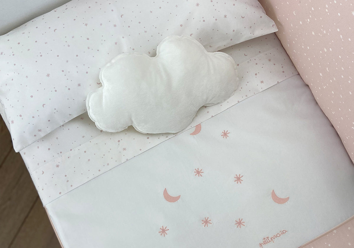 Bedspread + bumper set - COSMOS ROSA