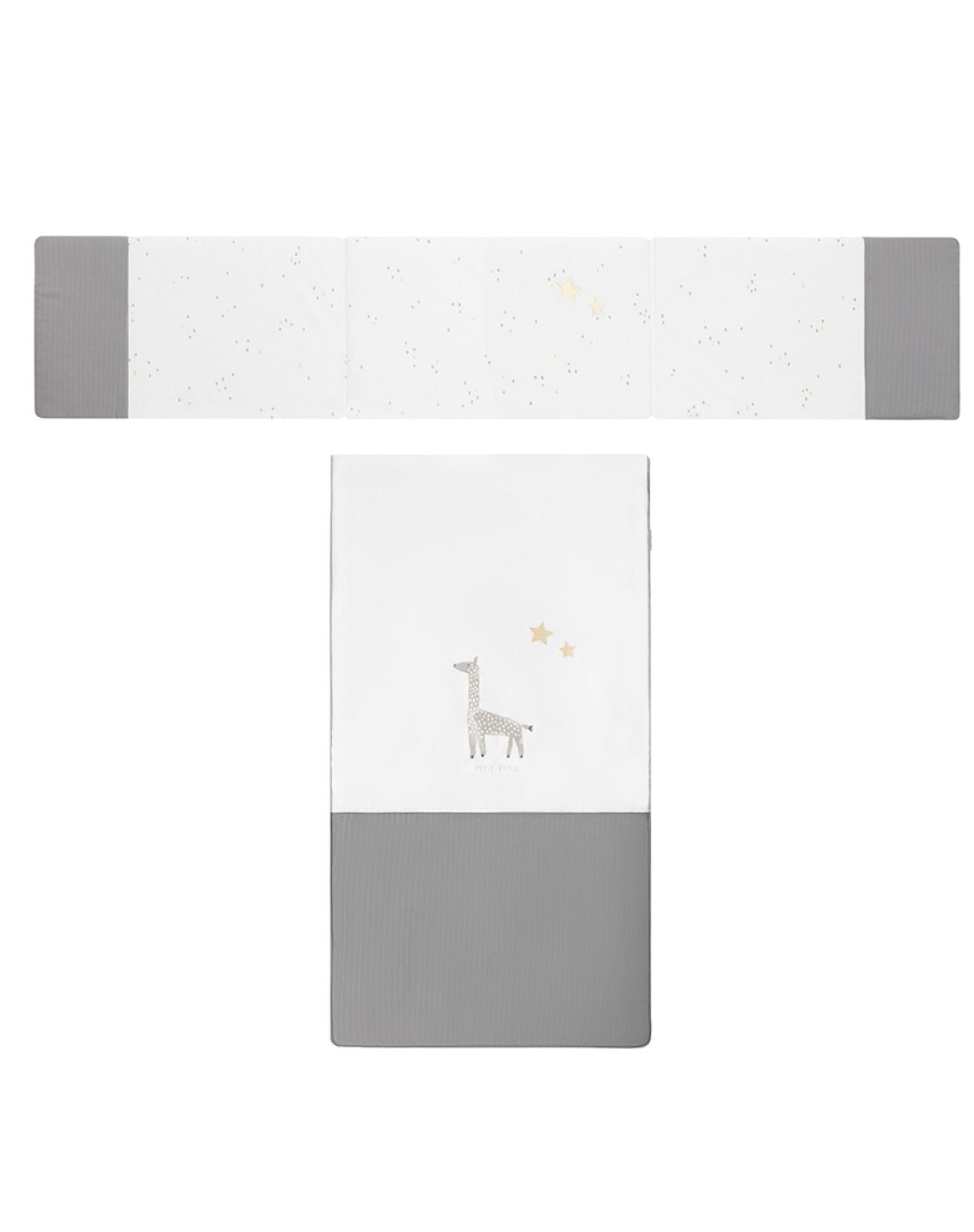 Colcha + protector cuna - RITA GRIS