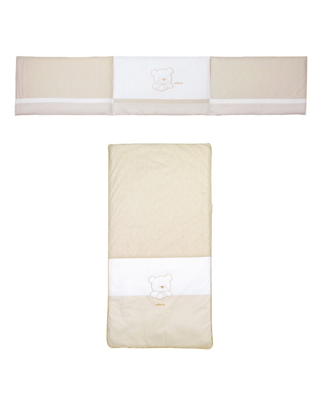 Colcha + protector cuna - ORSON BEIGE