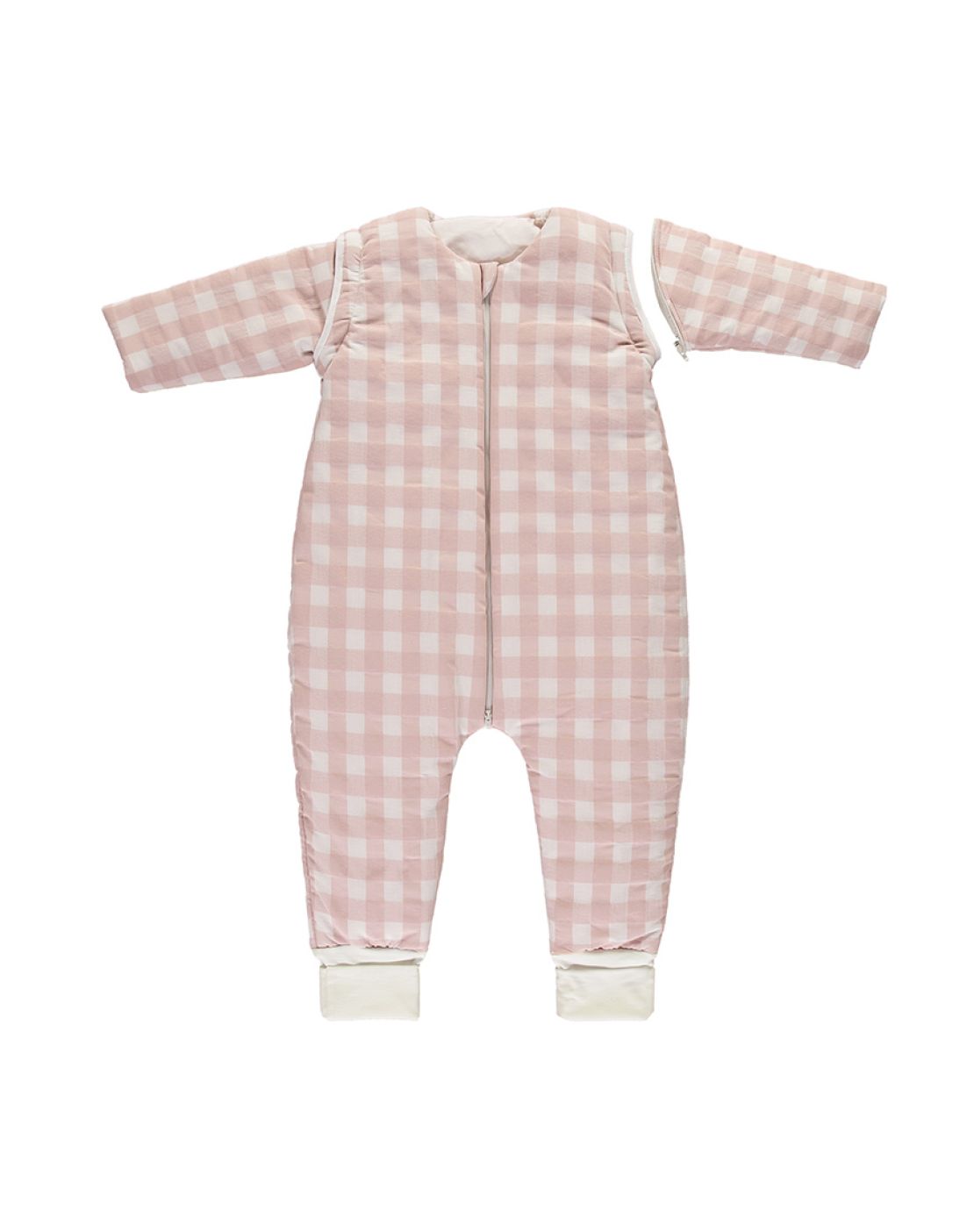 Saco para dormir con pies - CHECKS ROSA
