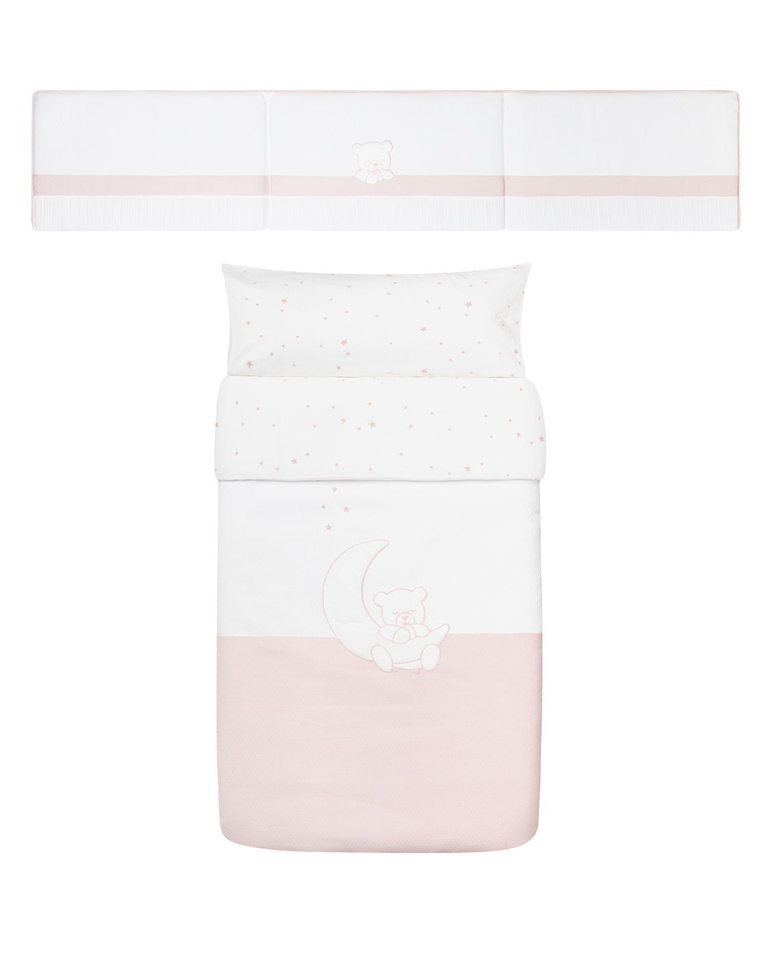 Pack funda nórdica + protector - TEDDY ROSA